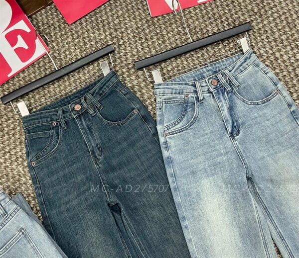 Quần Jean suông nhẹ 100cm 5707 - Hình ảnh 4