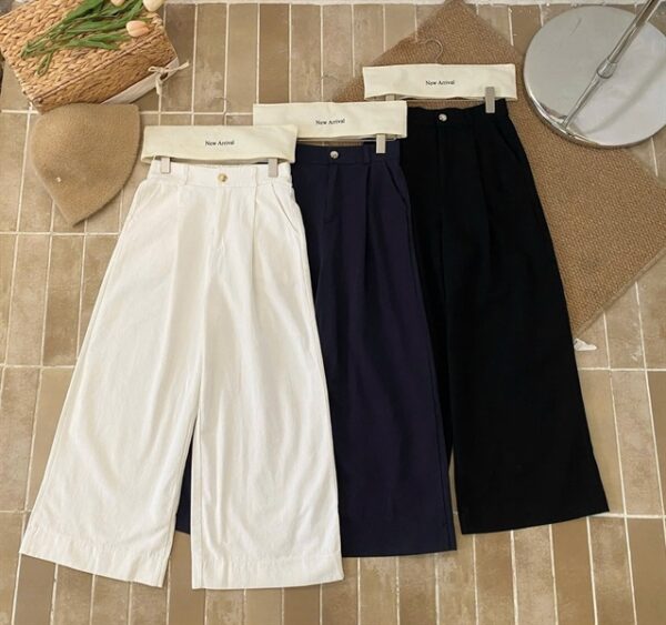 Quần suông thô ống rộng lưng 8407 - Hình ảnh 5