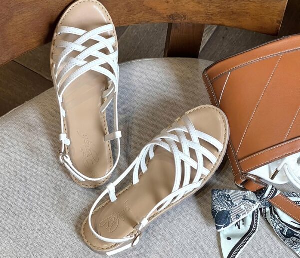 Sandal xẹp mũi tròn 6q SX-01082 - Hình ảnh 3